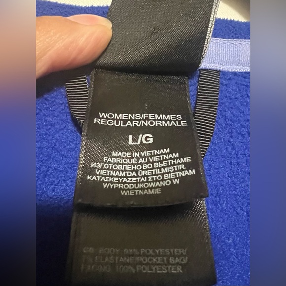 The North Face Royal Blue Two Toned Softshell Jacket Activewear Hiking Layering - Picture 12 of 12